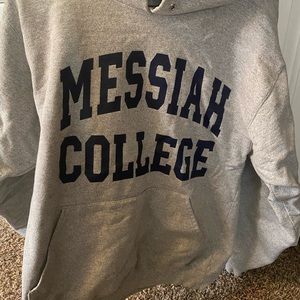 Grey Messiah College Sweatshirt - Size Small